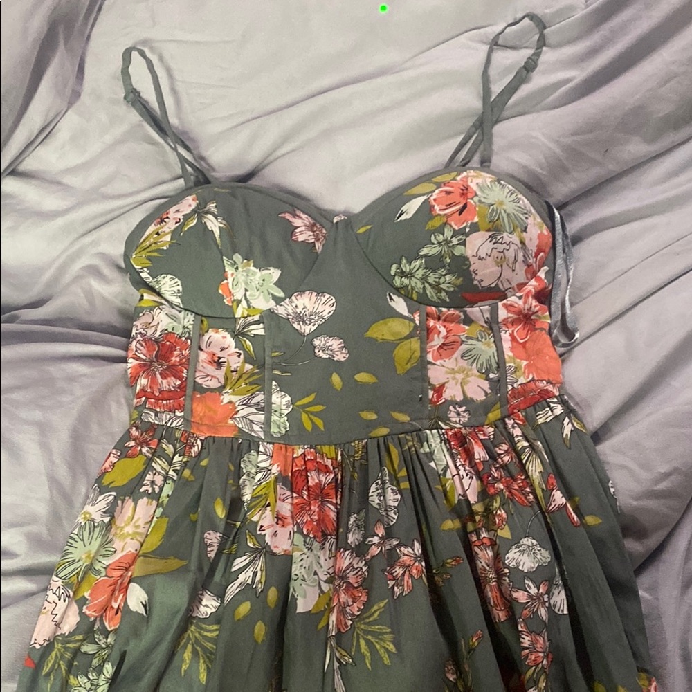 Floral Spaghetti Strap Dress